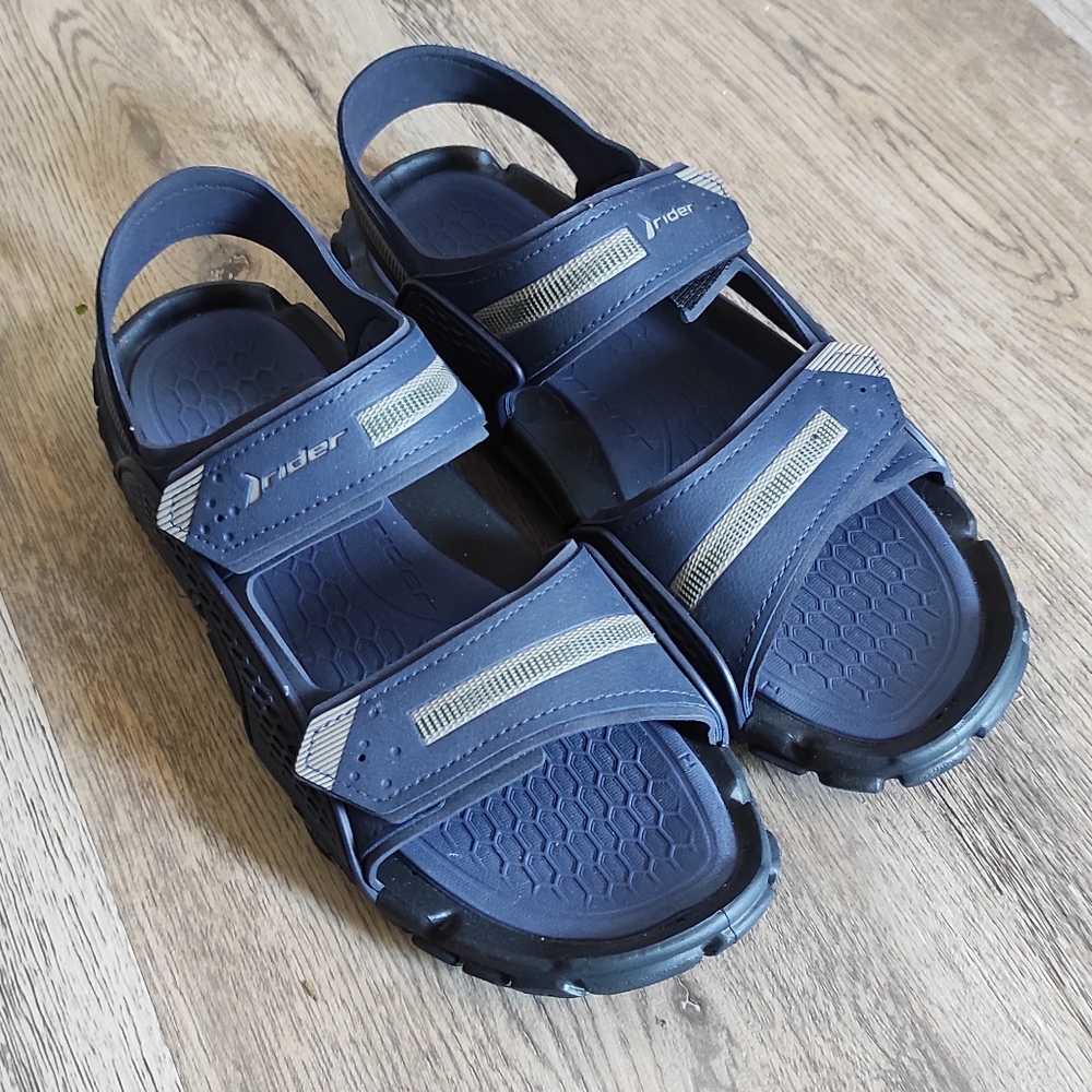Men's Rider " Tender" velcro beach walking hiking athletic sandals sz 10